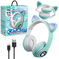 Полноразмерные Bluetooth наушники Cat Ear KT-46 JBH (зеленый)