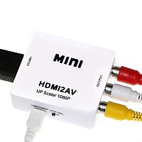 Конвертер-переходник MINI HDMI2AV H123 (белый)