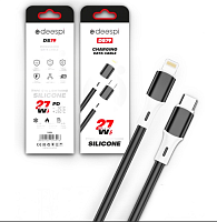 Кабель Lightning -TypeC DEESPI DS79 Silicone 27W (черный) 1м