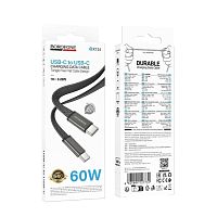 Кабель TypeC - TypeC BOROFONE BX124 60W (черный) 1м
