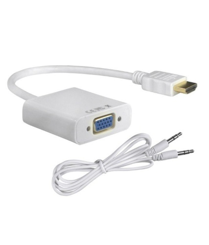 Адаптер HDMI to VGA + audio H178 (белый)