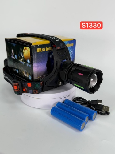 Налобный Светодиодный фонарь CT012-3M PM10-TG (S1330)