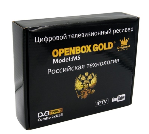 Цифровая ТВ приставка DVB-T2 OPENBOX GOLD M5 (Wi-Fi) + HD плеер