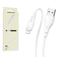 Кабель USB - Lightning BOROFONE BX18 (белый) 2м мятая упаковка