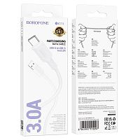 Кабель USB - TypeC BOROFONE BX111 (белый) 1м мятая упаковка