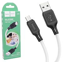 Кабель USB - Micro HOCO X90 (белый) 1м
