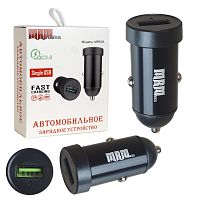 Автомобильный адаптер питания MR50A QC 3.0 (черный)