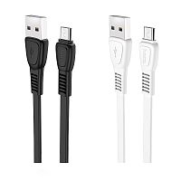 Кабель USB - Micro HOCO X40 (белый) 1м
