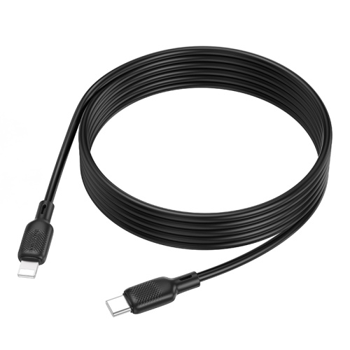 Кабель Lightning -TypeC BOROFONE BX113 PD 27W Silicone (черный) 2м фото 2