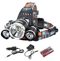 Фонарик налобный LED сверхяркий T-165 (1L, 1*18650, ZOOM, Т6)