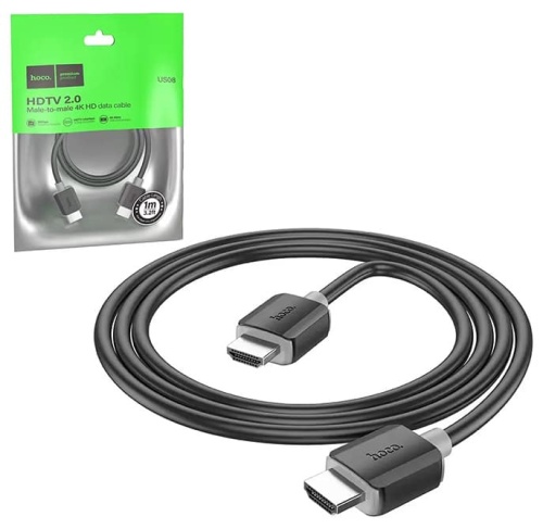Кабель HDMI to HDMI HOCO US08 ver. 2.0 (черный) 1м