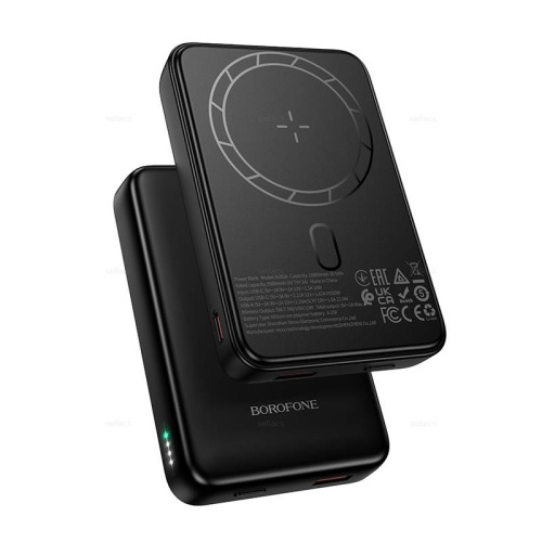Портативный аккумулятор BOROFONE BJ82A 10000 mAh PD 20W Magnetic (черный) фото 3