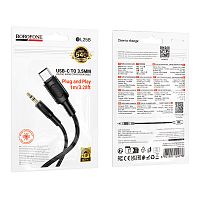 Аудио Адаптер BOROFONE BL25B Type-C - 3.5mm AUX (черный)
