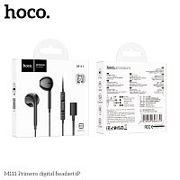 Наушники с микрофоном HOCO M111 Lightning (черный)