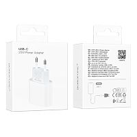 Сетевой адаптер питания BOROFONE BA100A PD 20W (белый)