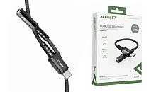 Аудио Адаптер ACEFAST C1-07 Type-C - 3.5mm AUX мама (черный) 1,2м