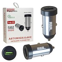 Автомобильный адаптер питания MR50A QC 3.0 (серый)