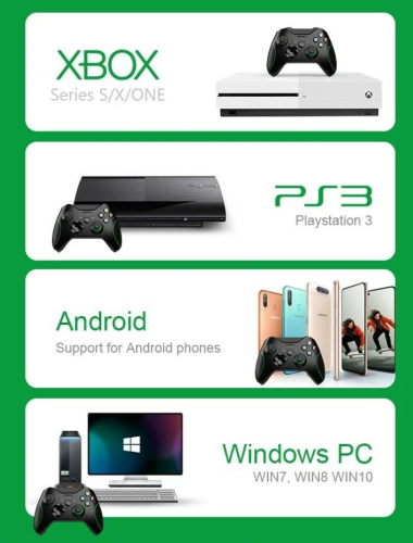 Геймпад для XBOX One 2.4Ghz беспроводной (черный)  фото 8