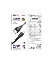 Кабель Lightning -TypeC BOROFONE BX121 27W (черный) 1м