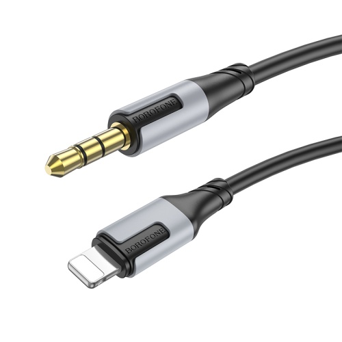 Аудио Адаптер BOROFONE BL19 Lightning - 3.5mm AUX (черный) фото 2