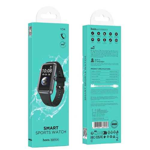 Смарт-часы HOCO Y34 Smart sports watch (черный) Call Version