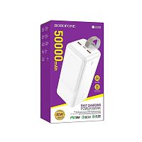 Портативный аккумулятор BOROFONE BJ33D 50000 mAh 22.5W+ PD 30W (белый)