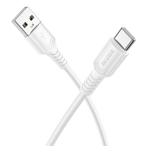 Кабель USB - TypeC BOROFONE BX116 (белый) 1м фото 2