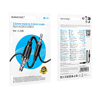Кабель AUX BOROFONE BL26 (черный) 1м