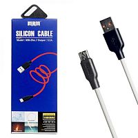 Кабель USB - Micro MRM MR29m Silicone (белый) 1м
