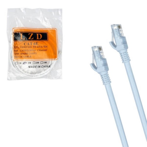 Патч-корд UTP ENERGY POWER Кат.6е (белый) 1,5м