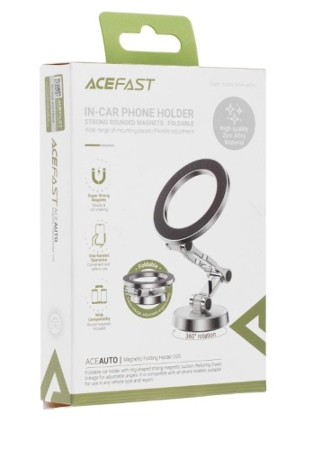 Автомобильный держатель для телефона ACEFAST D20 (серебро) Magnetic