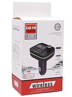 Автомобильный FM-трансмиттер - C30 Bluetooth (черный) LED