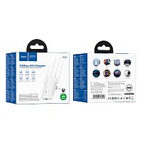 Wi-Fi репитер HOCO HI35 WiFi4 (белый)