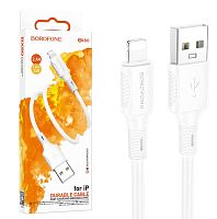 Кабель USB - Lightning BOROFONE BX80 (белый) 1м