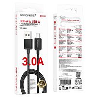 Кабель USB - TypeC BOROFONE BX120 (черный) 1м мятая упаковка