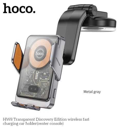Автомобильный держатель для телефона HOCO HW8 Wireless фото 4
