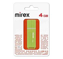 USB карта памяти 4ГБ Mirex Line Green (13600-FMULGN04)