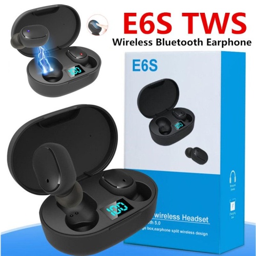 Беспроводные наушники TWS Earbuds E6S (черный)