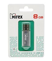 USB карта памяти 8ГБ Mirex Unit Silver (13600-FMUUSI08)