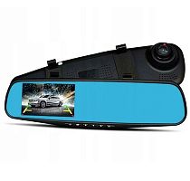 Автомобильный видеорегистратор зеркало 809 (черный)