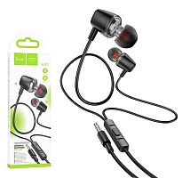 Наушники с микрофоном HOCO M107 (черный), мятая упаковка