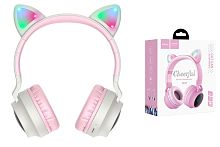 Полноразмерные Bluetooth наушники HOCO W27 Cat ear (серый)