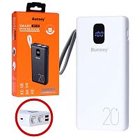 Портативный аккумулятор BUNSEY BY-31 20000 mAh (белый)