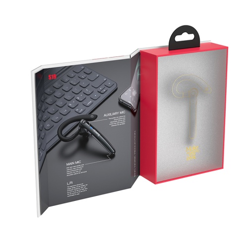 Гарнитура Bluetooth HOCO S19 ENC шумоподавление (черный) фото 2