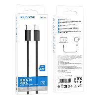 Кабель TypeC - TypeC BOROFONE BX104 60W (черный) 1м