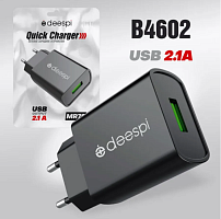 Сетевой адаптер питания DEESPI DS-MR79 5V/2,1A 1USB (черный)