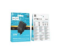 Сетевой адаптер питания HOCO CS95A QC3.0 PD 30W (черный)