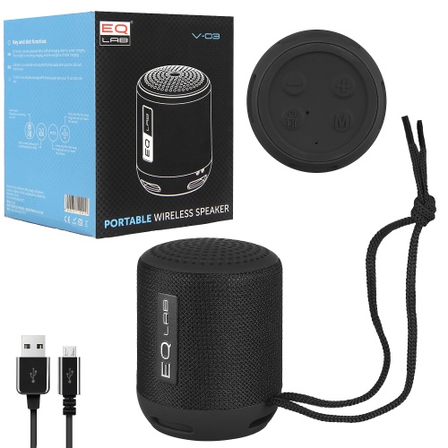 Колонка - Bluetooth V-03 (черный)