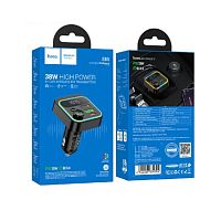 Автомобильный FM-трансмиттер HOCO E85 Bluetooth PD 20W +CQ 3.0(черный)