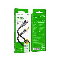 Аудио Адаптер BOROFONE BL19 Lightning - 3.5mm AUX (черный) мятая упаковка
